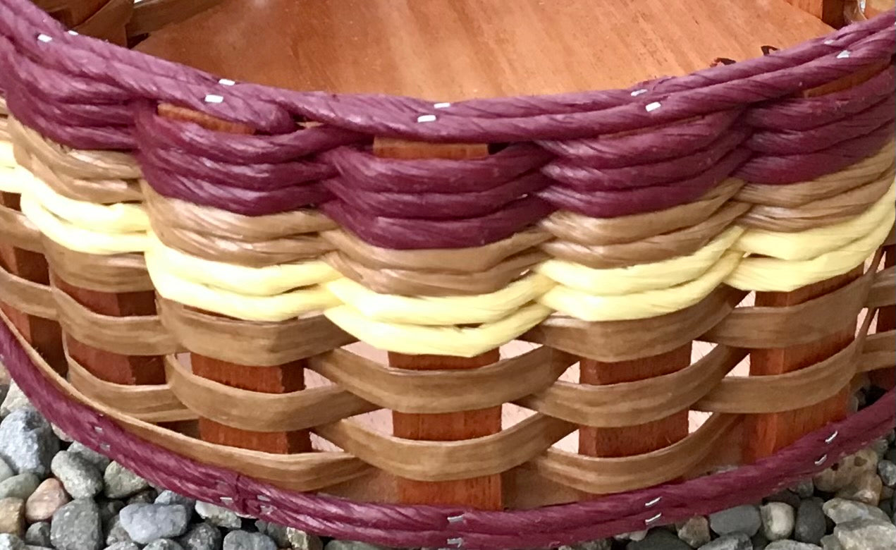 Laundry Basket w/Leather Handles