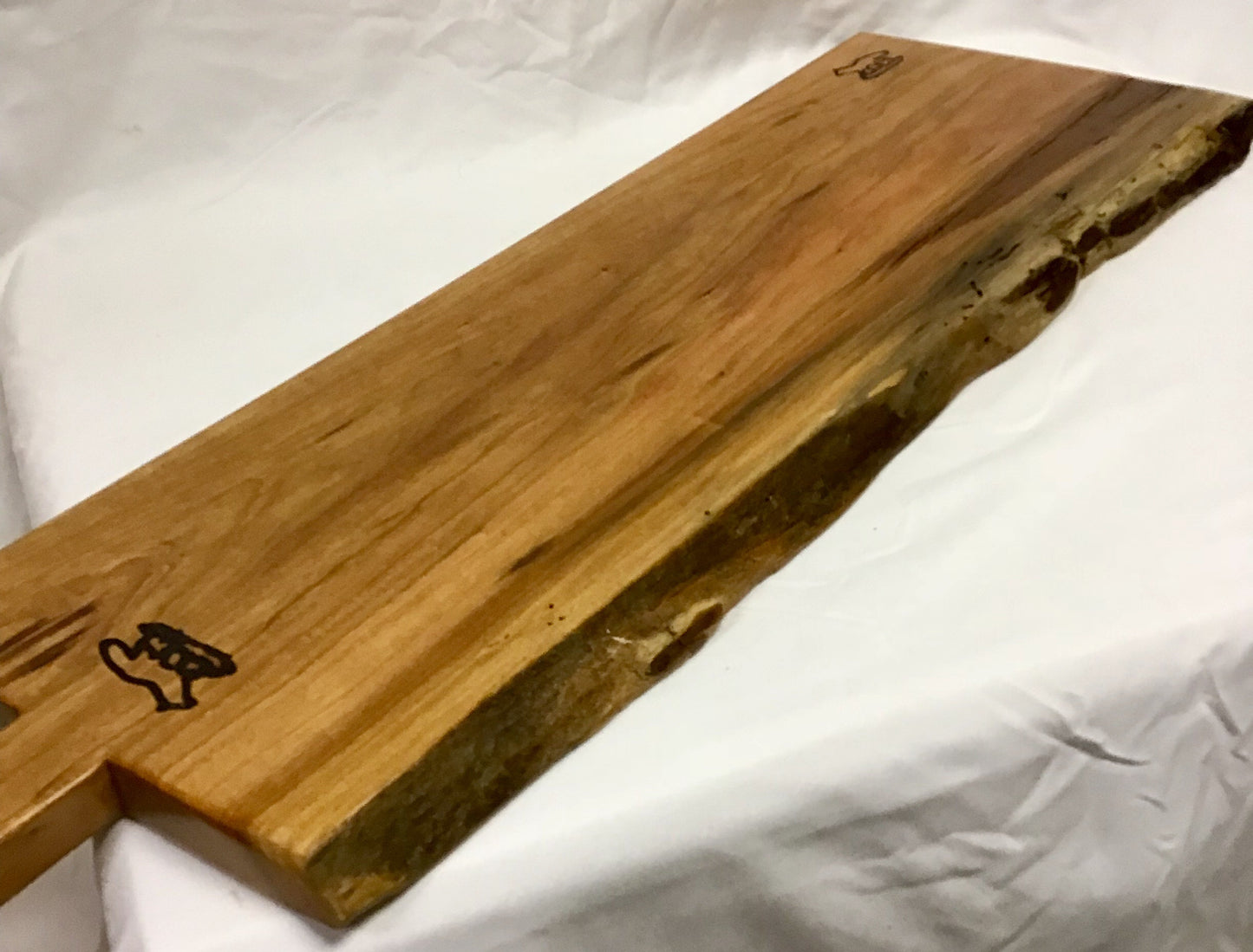 Charcuterie Board- Cherry Live Edge Skinny w/handle