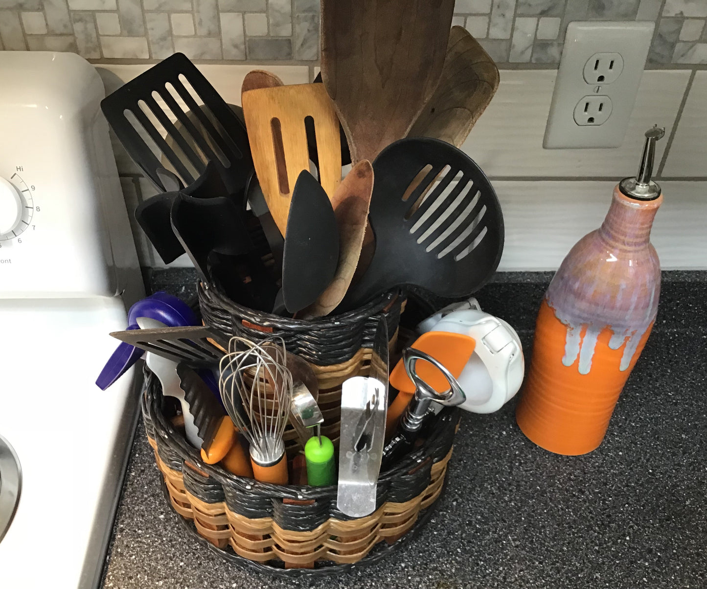 Double Utensil Lazy Susan