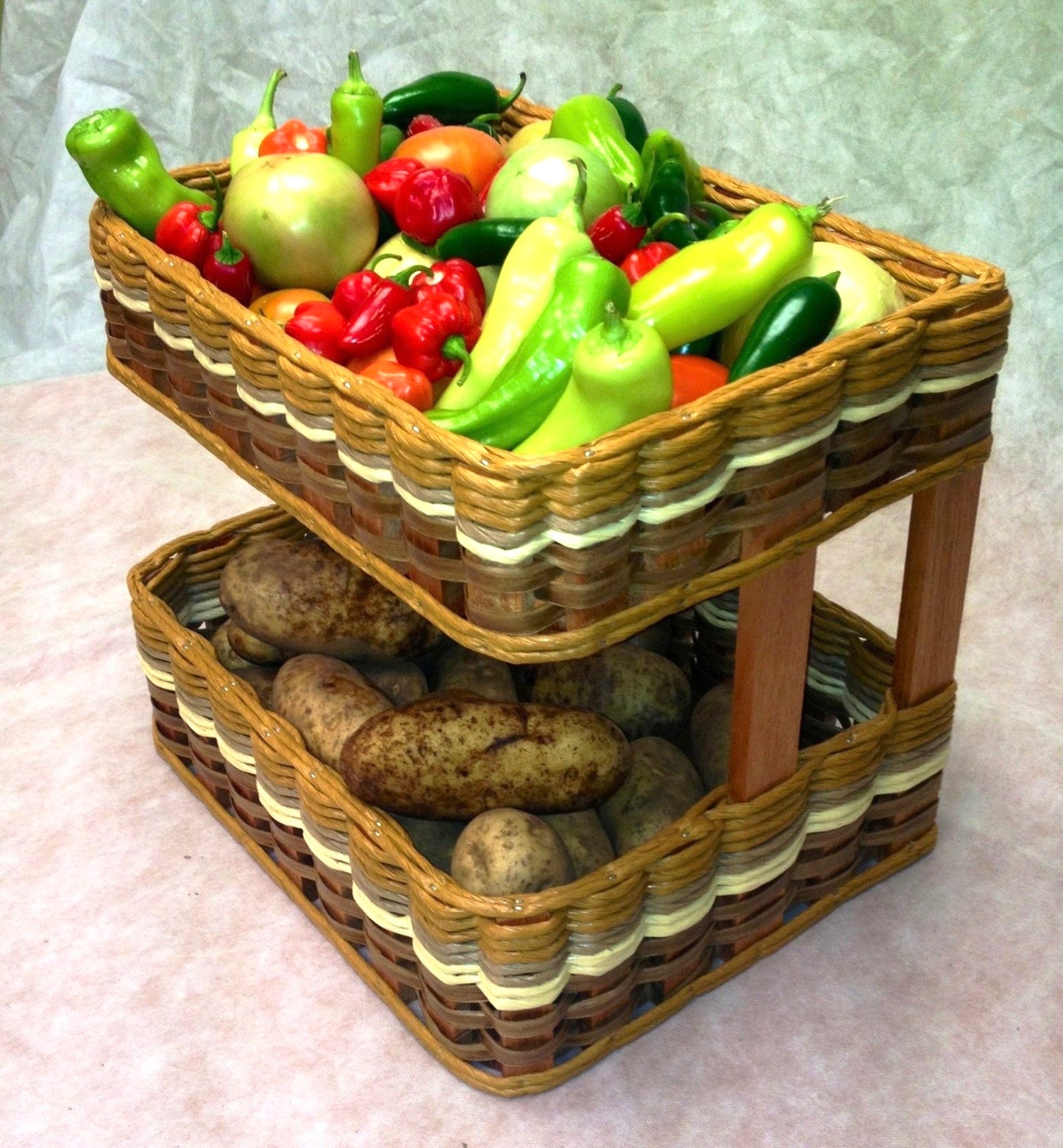 Double Bread and Pastry Basket