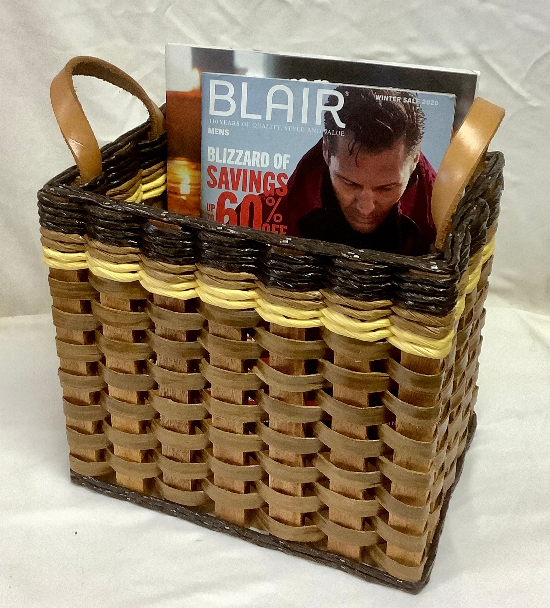 Bathroom Magazine Holder Basket – Foxcreek Baskets