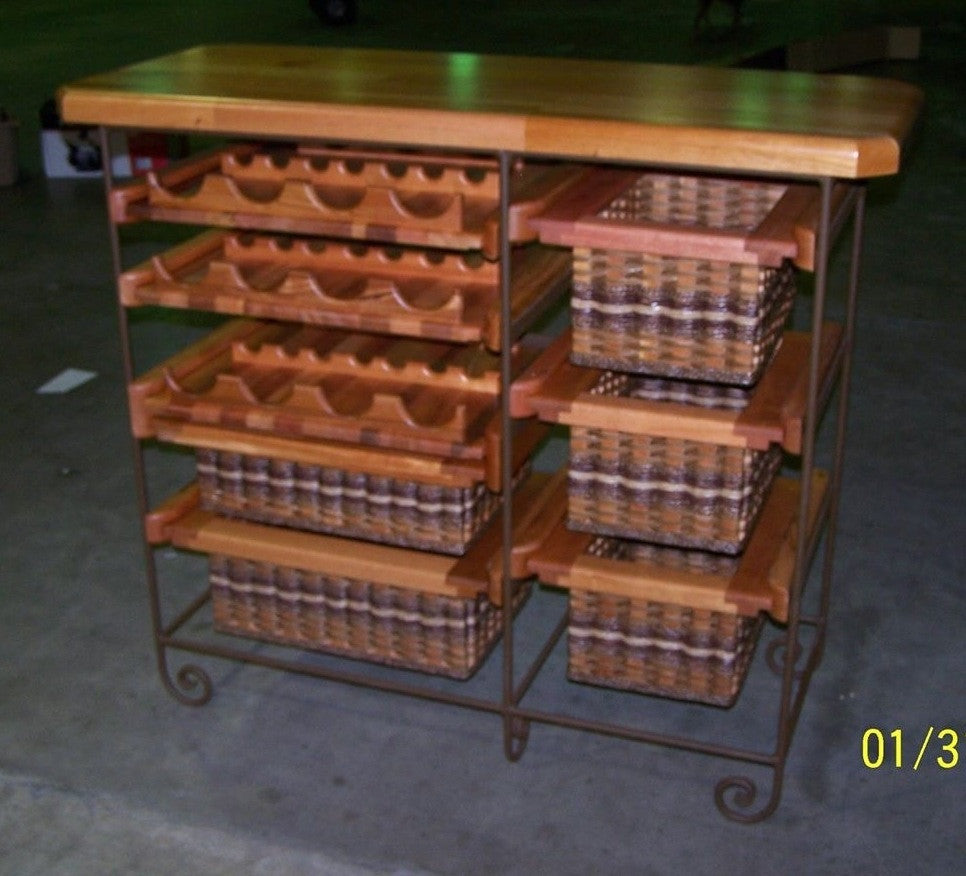 Wine Table--18x48 Sideboard w/wine storage