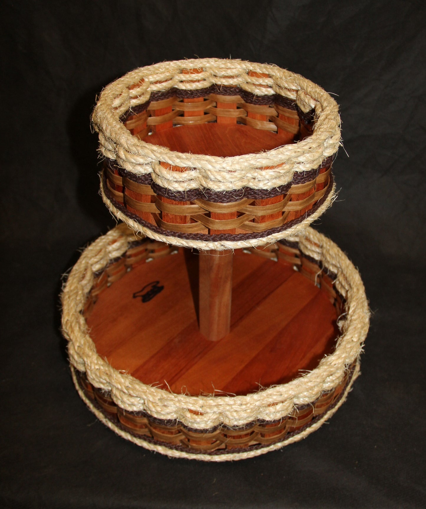 Double Lazy Susan Basket--Shabby Chic Collection