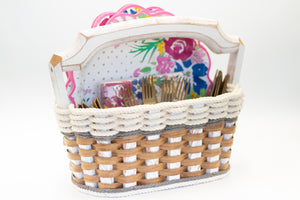 Picnic Party Basket-Cottage Grey