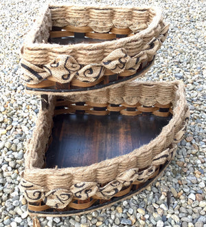 Double Corner Basket-Shabby Chic Collection