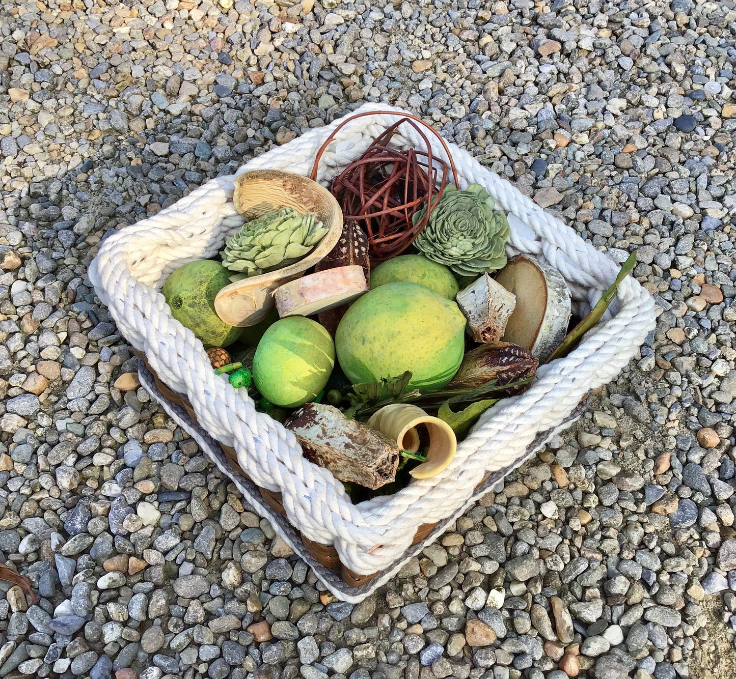 Napkin Basket-Cottage Grey