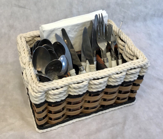 Silverware Basket-Cottage Black