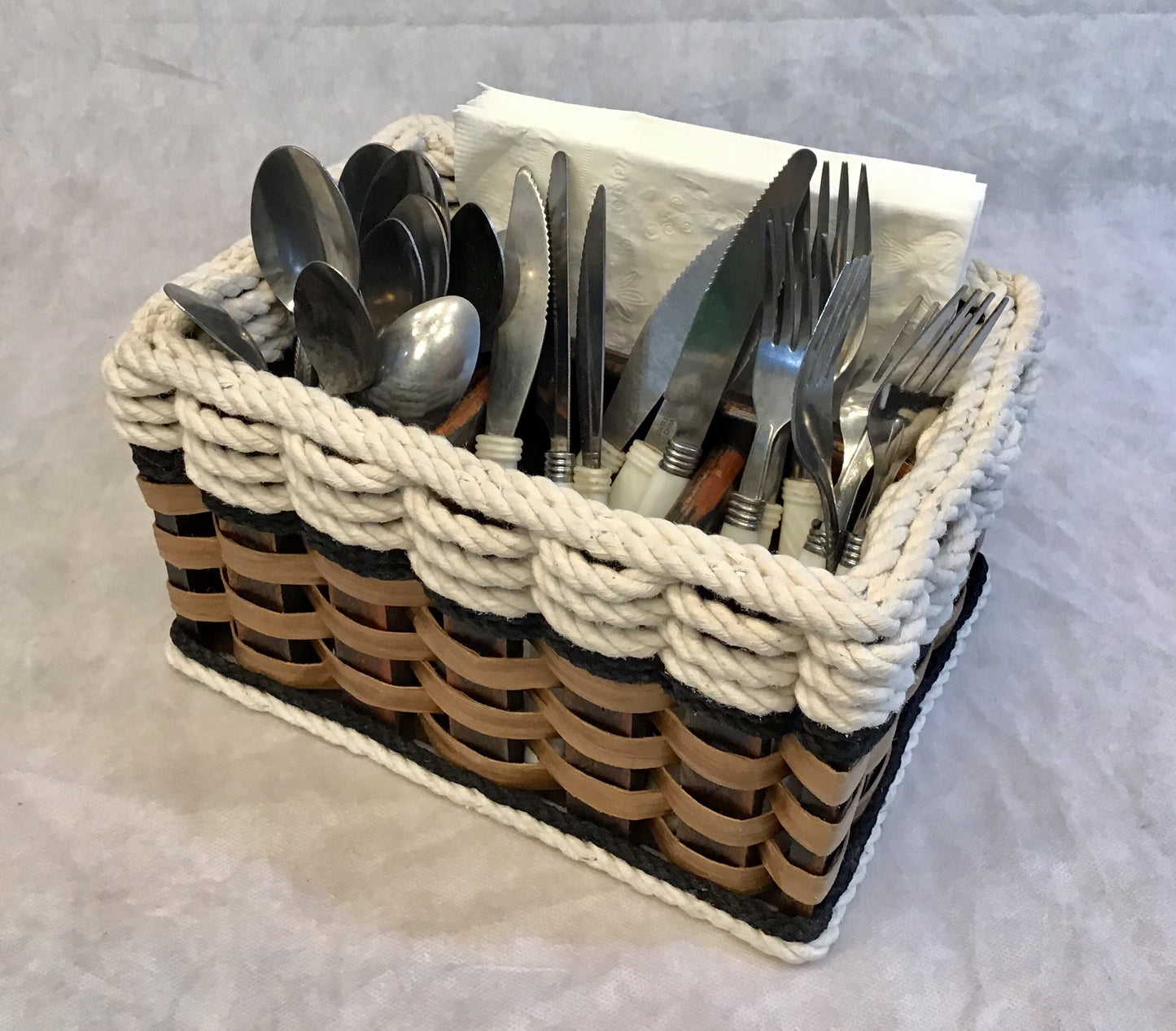 Silverware Basket-Cottage Black