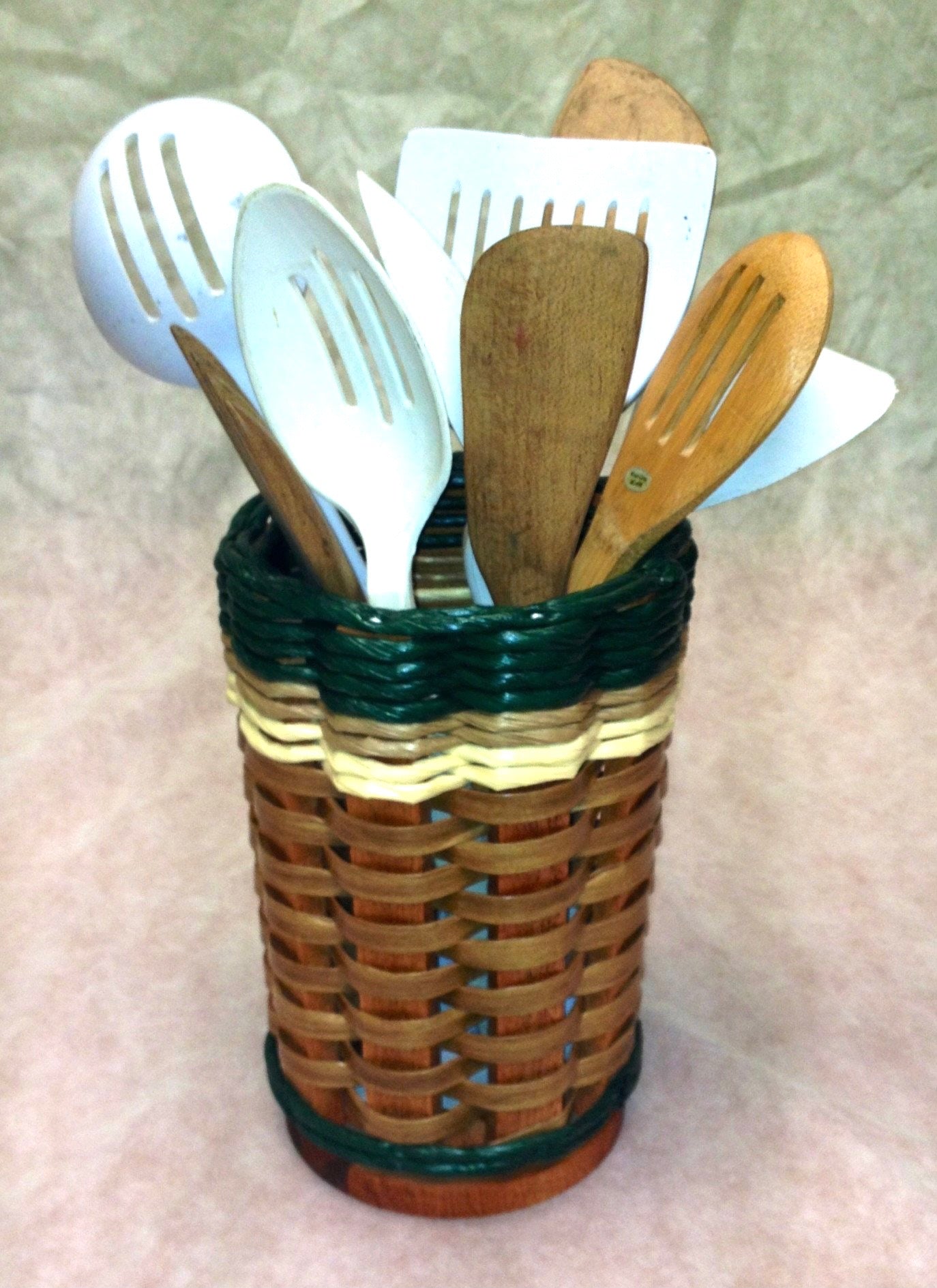 Mini Utensil Lazy Susan Basket