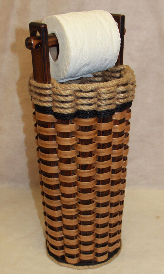 Toilet Paper Basket w/Dowel-Shabby Chic Collection