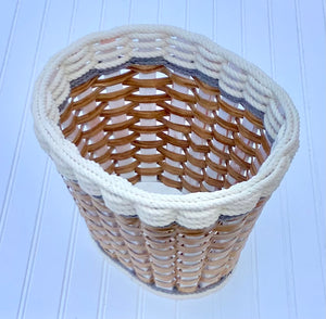Oval Waste Basket- Cottage Grey