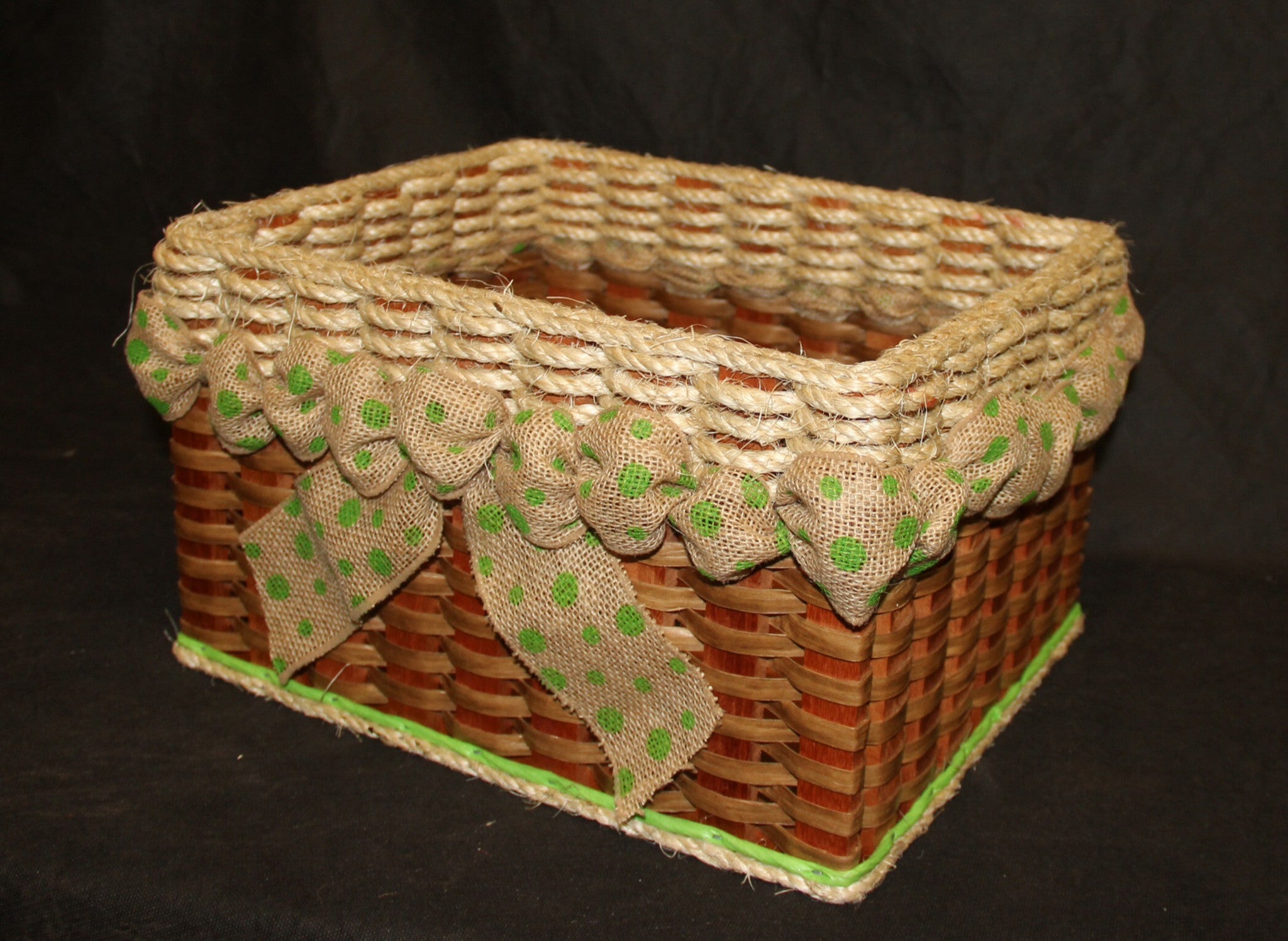 Shabby Chic Collection--Cubby Basket w/o flower