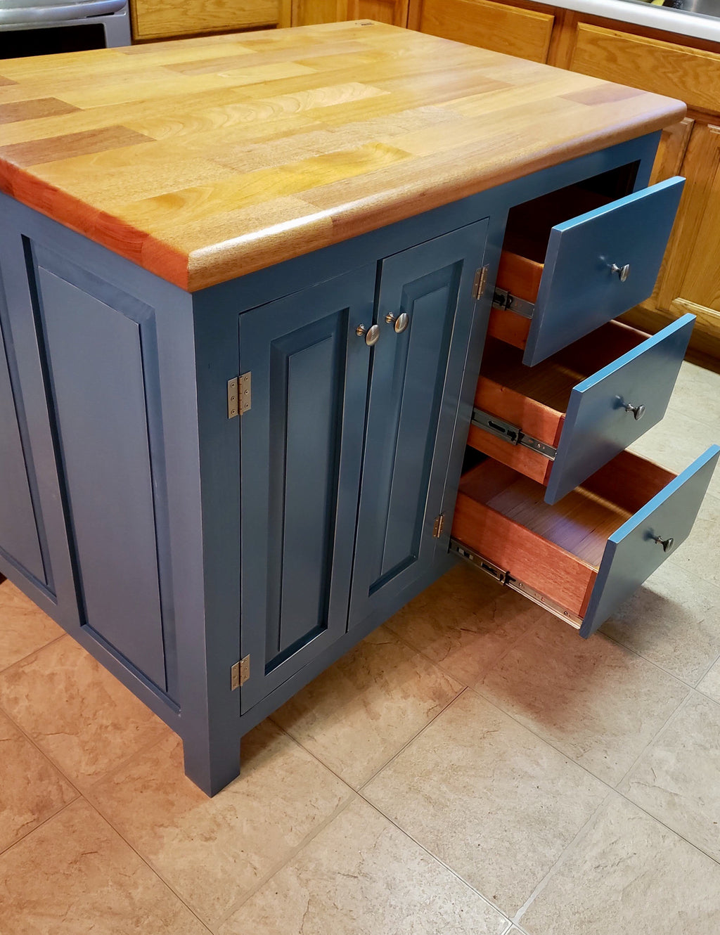 Farmhouse Island Drawers Galore 36x30