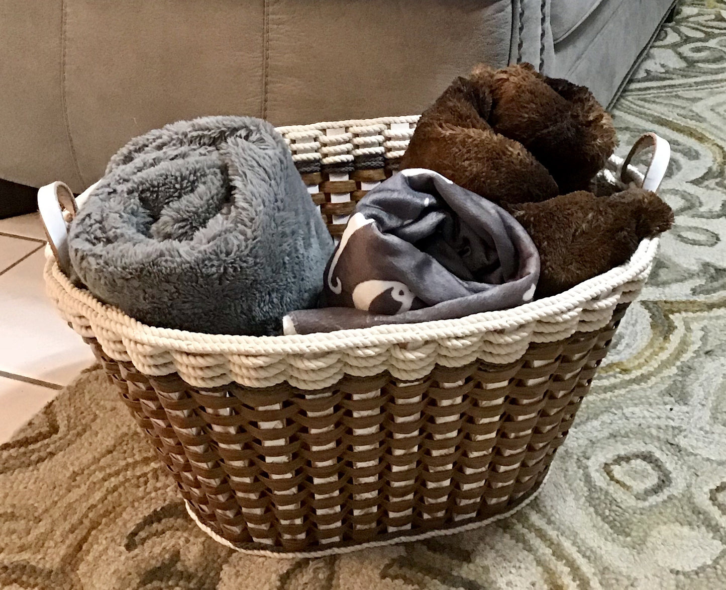 Laundry Basket-Cottage Grey