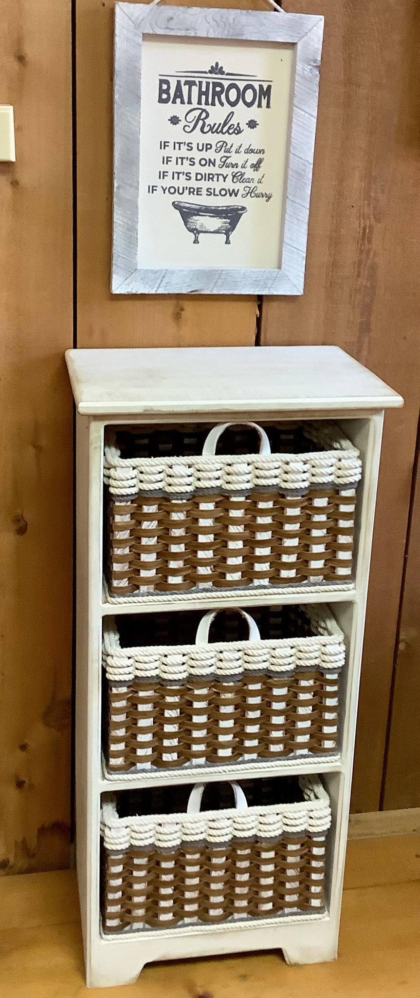 Cubby Book Shelf Unit w/three Cubbies