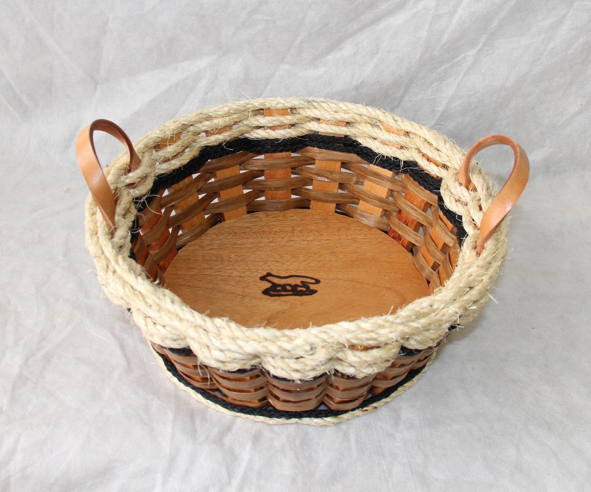 Double Corner Basket-Shabby Chic Collection – Foxcreek Baskets