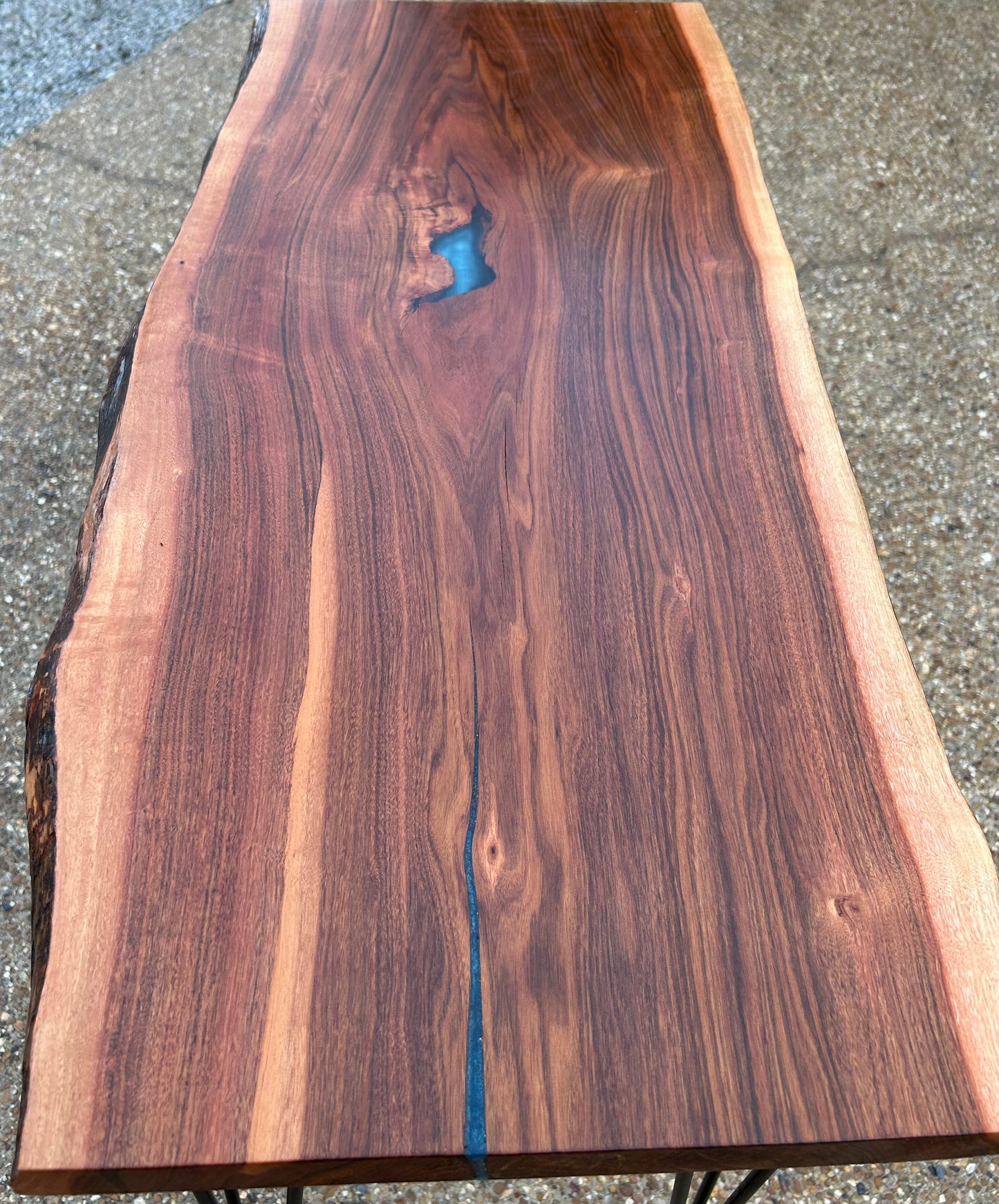 Live Edge Patagonian Rosewood Table