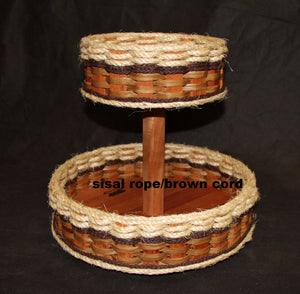 Double Lazy Susan Basket--Shabby Chic Collection